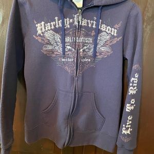 Harley Davidson zip up hoodie